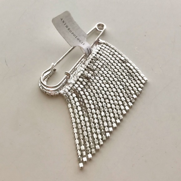 🆕 SEREFINA Rhinestone Safety Pin Brooch - Picture 3 of 6